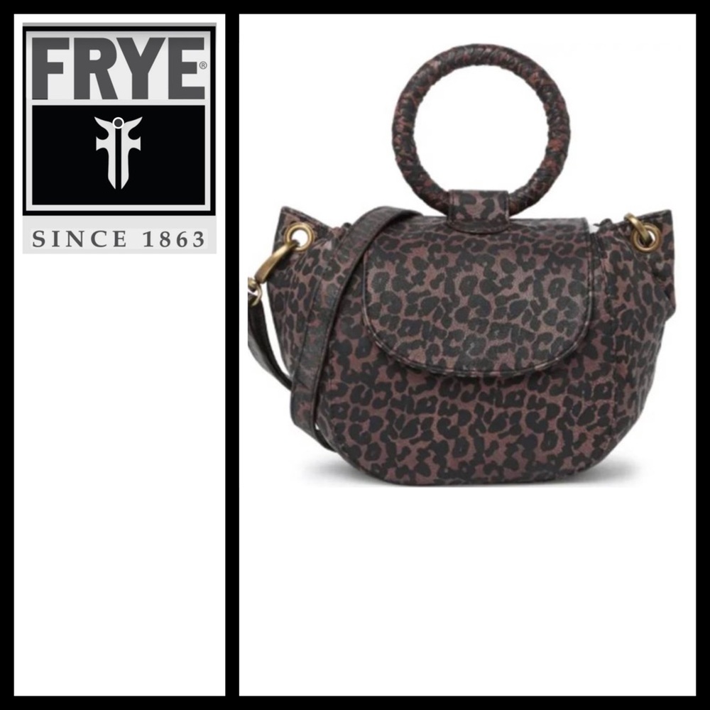 Frye Maddie Crossbody Leopard Print Leather Bag